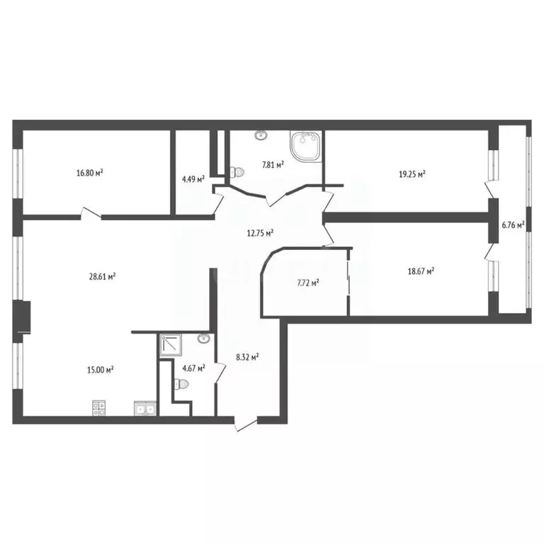 4-к кв. Москва ул. Гризодубовой, 4К3 (149.0 м) - Фото 1