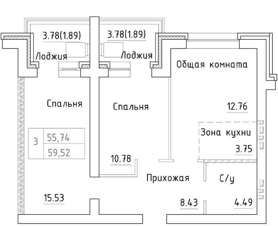 2-к кв. Новосибирская область, Новосибирский район, Мичуринский ... - Фото 0