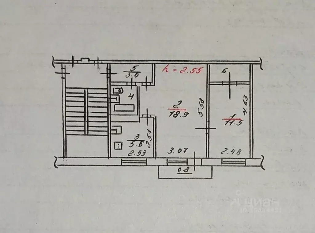 2-к кв. Псковская область, Псков Текстильная ул., 16 (44.1 м) - Фото 2