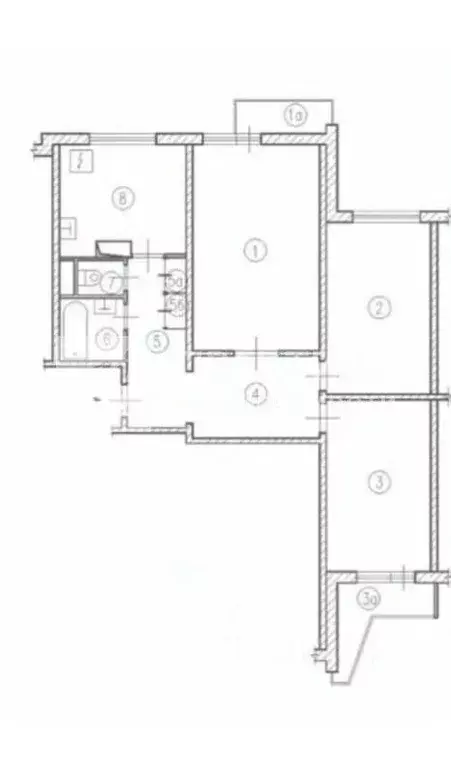 3-к кв. Москва ул. Маршала Захарова, 14К1 (74.4 м) - Фото 1