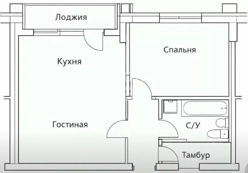 1-к кв. Липецкая область, Липецк просп. Победы, 99 (38.1 м) - Фото 2