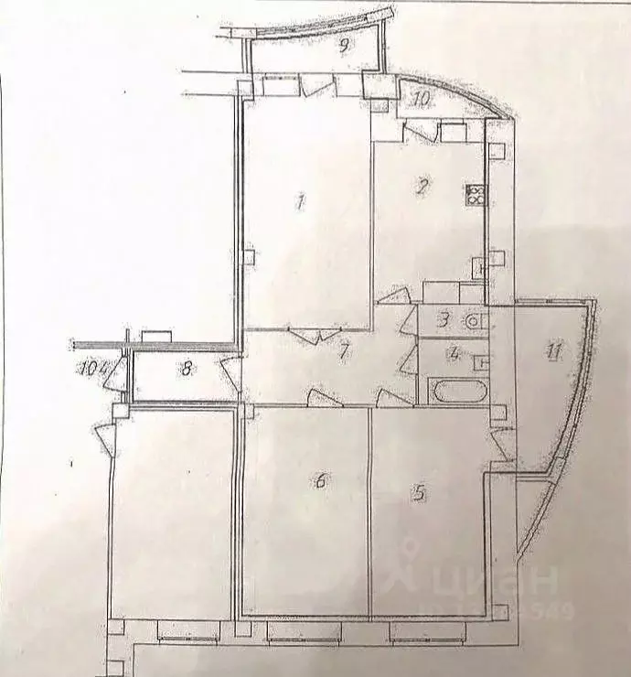 3-к кв. Ярославская область, Ярославль Республиканская ул., 6 (83.7 м) - Фото 1