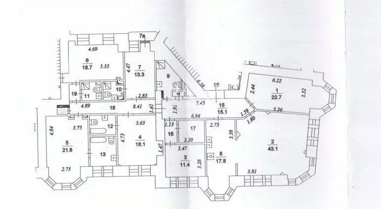 6-к кв. Москва 4-я Тверская-Ямская ул., 26/8 (233.3 м) - Фото 2