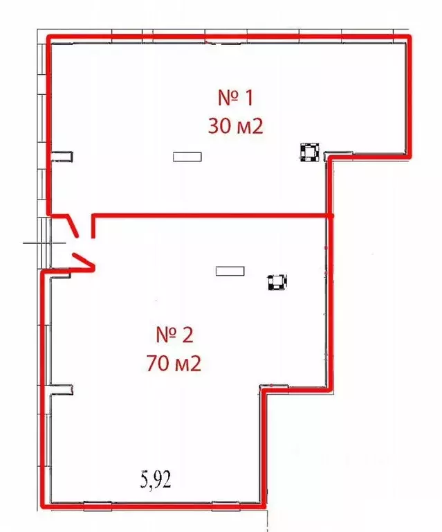 Помещение свободного назначения в Москва бул. Скандинавский, 17 (30 м) - Фото 1