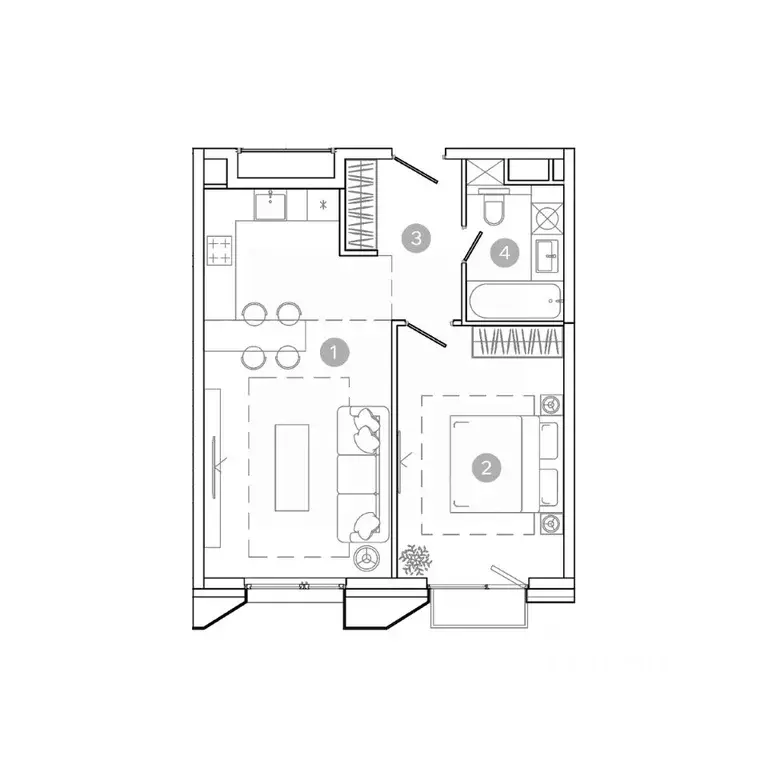 2-к кв. Москва ул. 8-я Соколиной Горы, 26 (48.2 м) - Фото 0