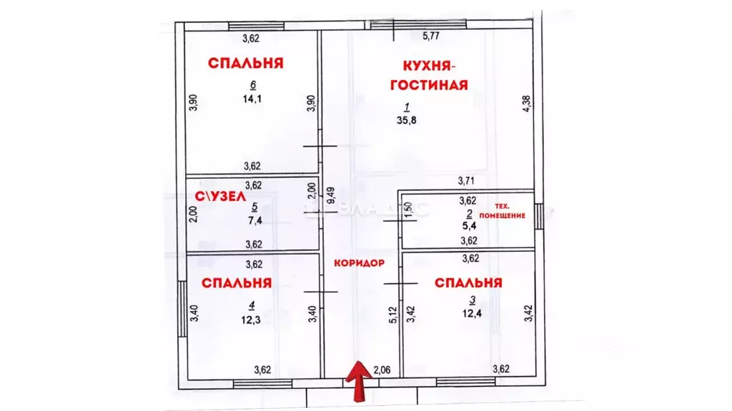 Дом в Калининградская область, Гурьевский муниципальный округ, пос. ... - Фото 2