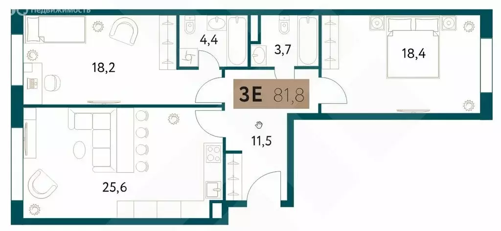 2-комнатная квартира: Москва, Винницкая улица, 8к4 (82 м) - Фото 0