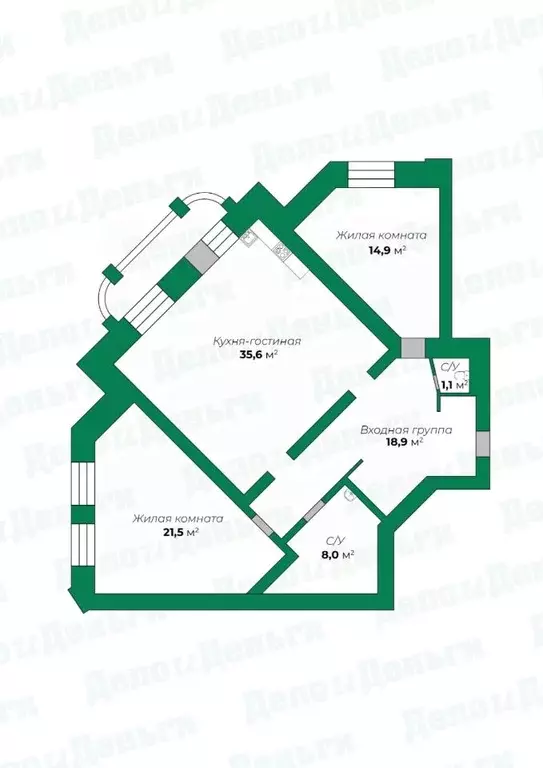 3-к кв. Кировская область, Киров ул. Розы Люксембург, 77 (100.0 м) - Фото 1