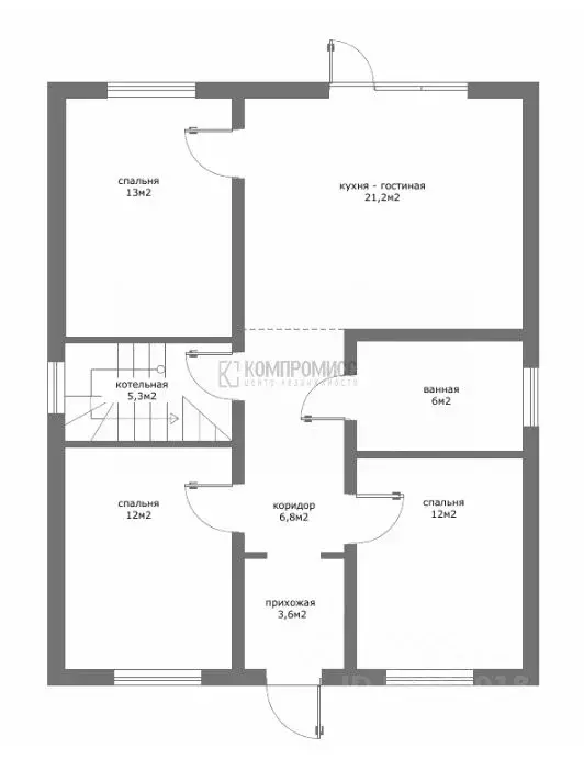 Дом в Краснодарский край, Краснодар пл. Главная городская (80 м) - Фото 2