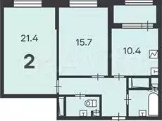 Аукцион: 2-к. квартира, 61,8 м, 13/17 эт. - Фото 0