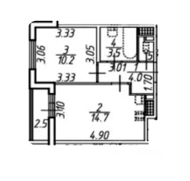 1-к кв. Санкт-Петербург пос. Шушары, просп. Старорусский, 9 (34.6 м) - Фото 1