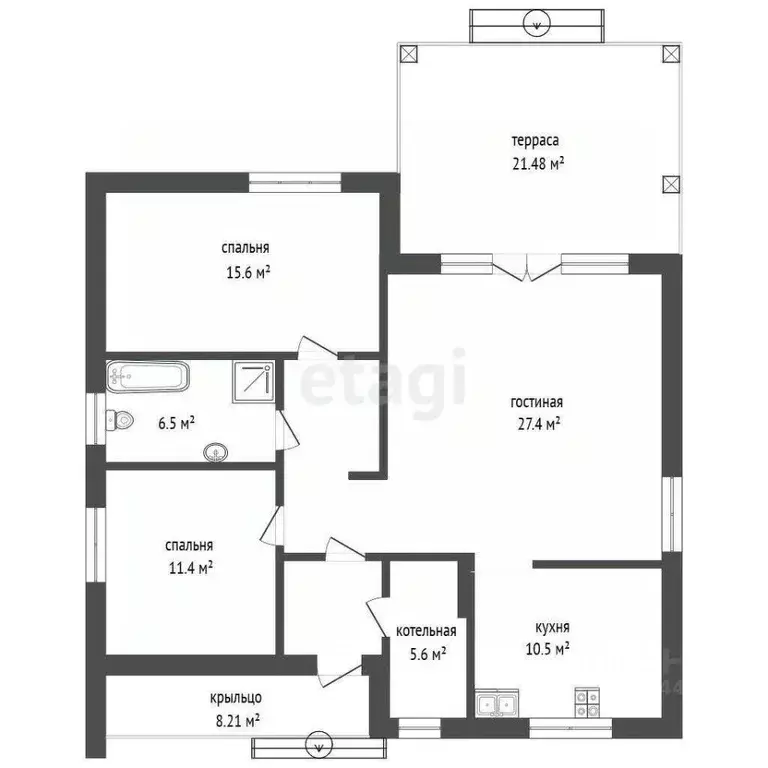 Дом в Тюменская область, Тюменский муниципальный округ, 27/72 кп ул. ... - Фото 2