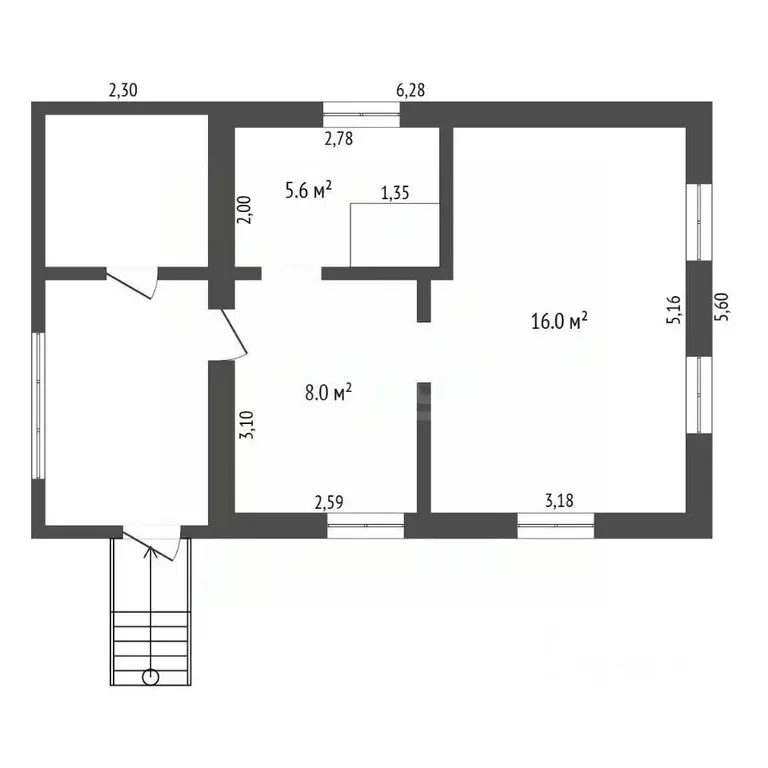 Дом в Амурская область, Благовещенск КПП мкр, ул. Светлая, 14 (30 м) - Фото 2