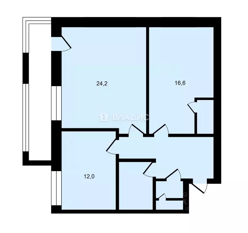 2-к кв. Москва Нахимовский просп., 73 (67.9 м) - Фото 1