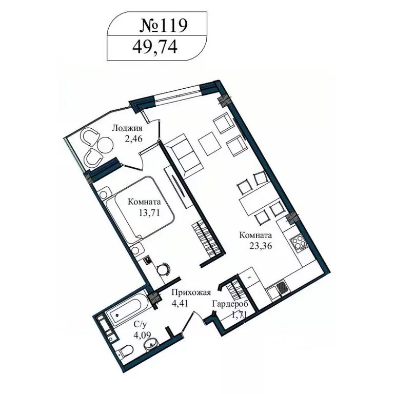 2-к кв. Севастополь ул. Летчиков, 10к3 (52.1 м) - Фото 0