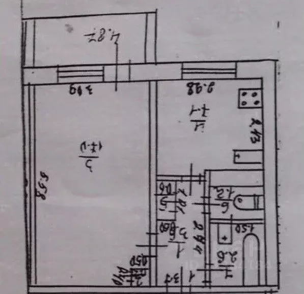 1-к кв. Нижегородская область, Кстово просп. Победы, 3Б (32.6 м) - Фото 2