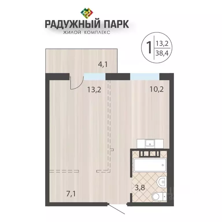 1-к кв. Иркутская область, Иркутск ул. Костычева (38.4 м) - Фото 0