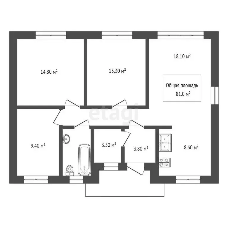 Дом в посёлок Садовый, Учительская улица (81 м) - Фото 1