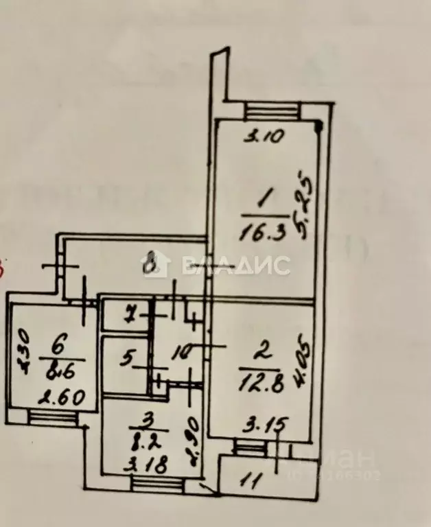 3-к кв. Белгородская область, Белгород 10-й мкр, ул. Спортивная, 7 ... - Фото 2