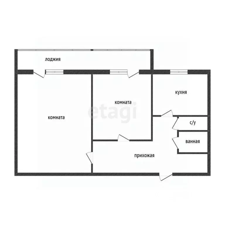 2-к кв. Костромская область, Кострома пл. Мира, 2 (51.9 м) - Фото 1