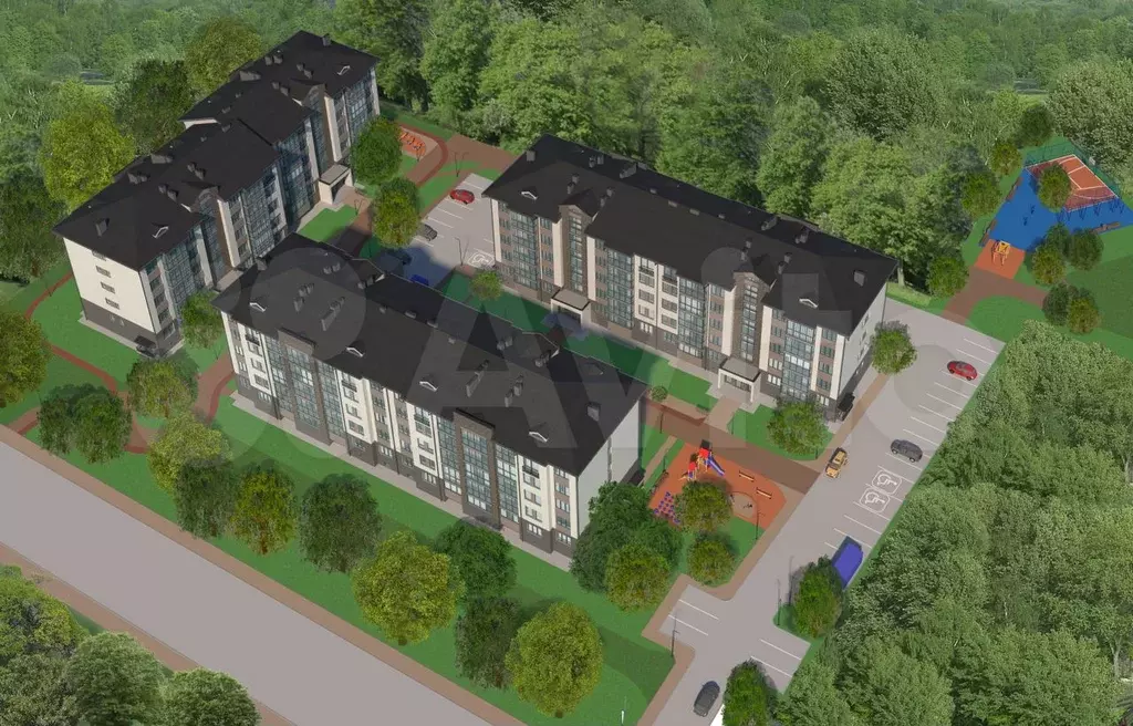 2-к. квартира, 62 м, 4/5 эт. - Фото 1