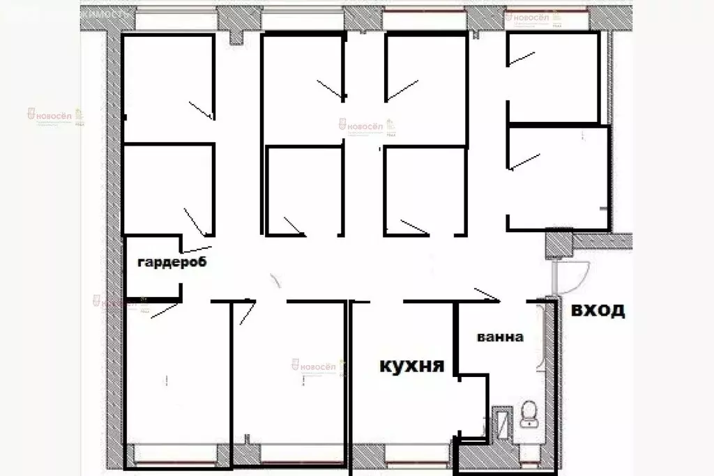 10-комнатная квартира: Екатеринбург, Университетский переулок, 11 (110 ... - Фото 1