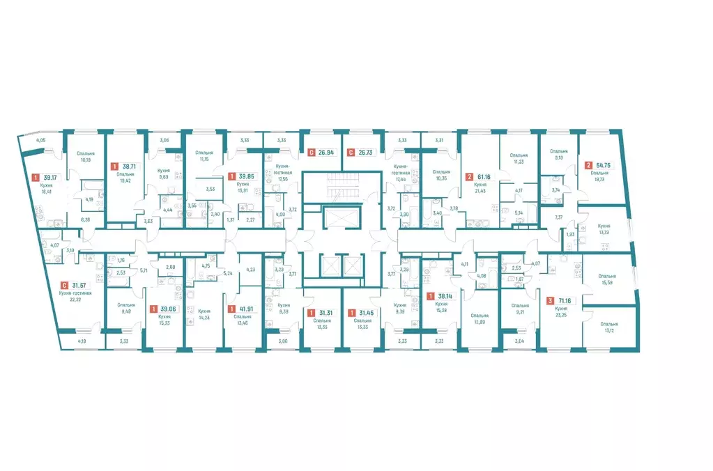 2-к кв. Ленинградская область, Мурино Всеволожский район, Графика ... - Фото 2