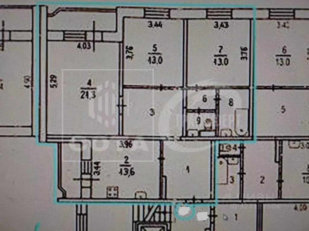 3-к кв. Воронежская область, Воронеж ул. 9 Января, 262/1 (88.9 м) - Фото 2