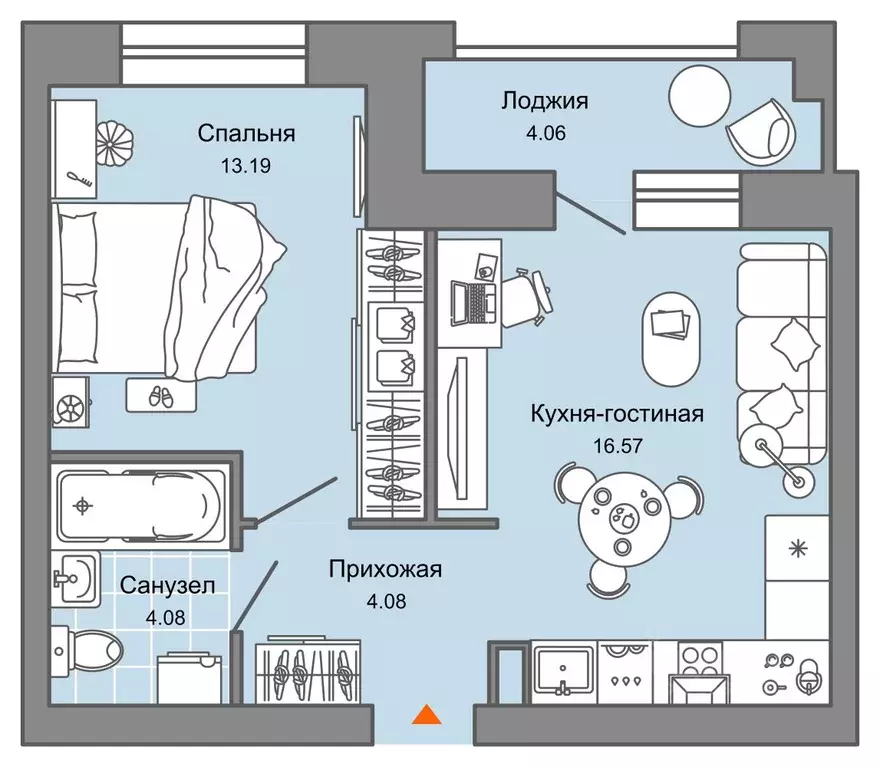 2-к кв. Ульяновская область, Ульяновск Город Новаторов жилой комплекс, ... - Фото 0