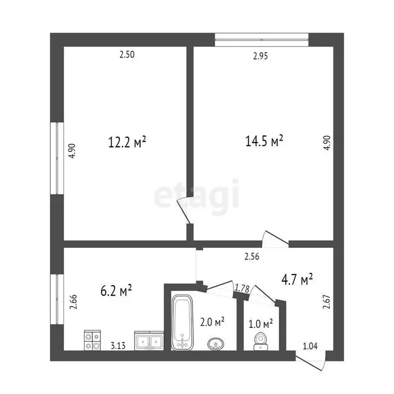 2-комнатная квартира: Самара, улица Георгия Димитрова, 68 (40.6 м) - Фото 0