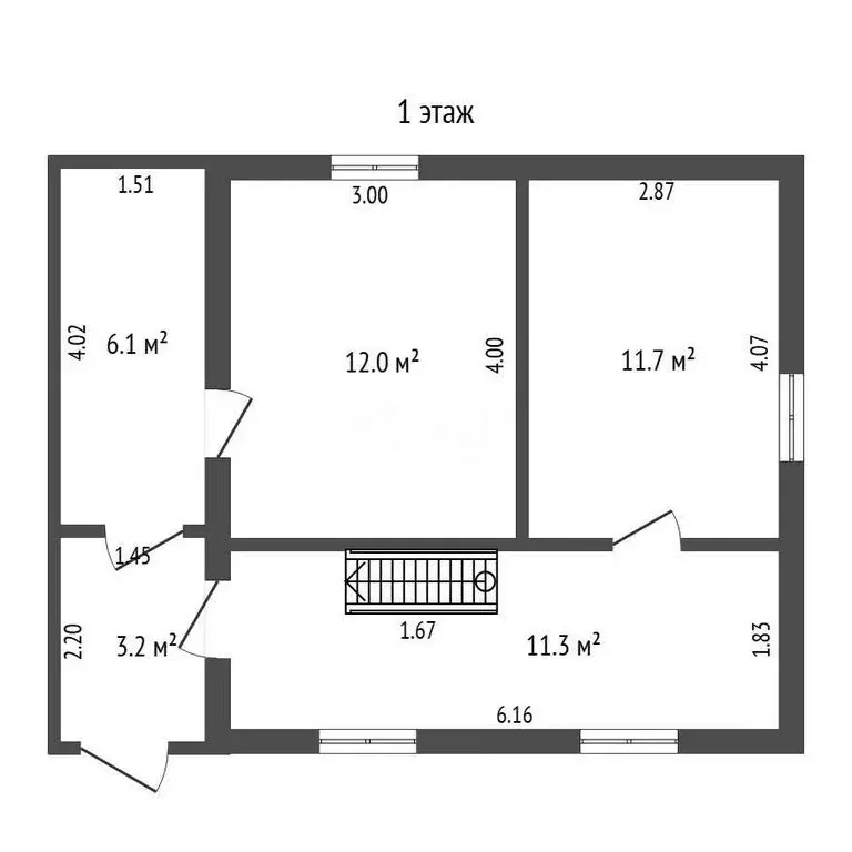 Дом в деревня Овсянникова, улица Мельникова (60.3 м) - Фото 1