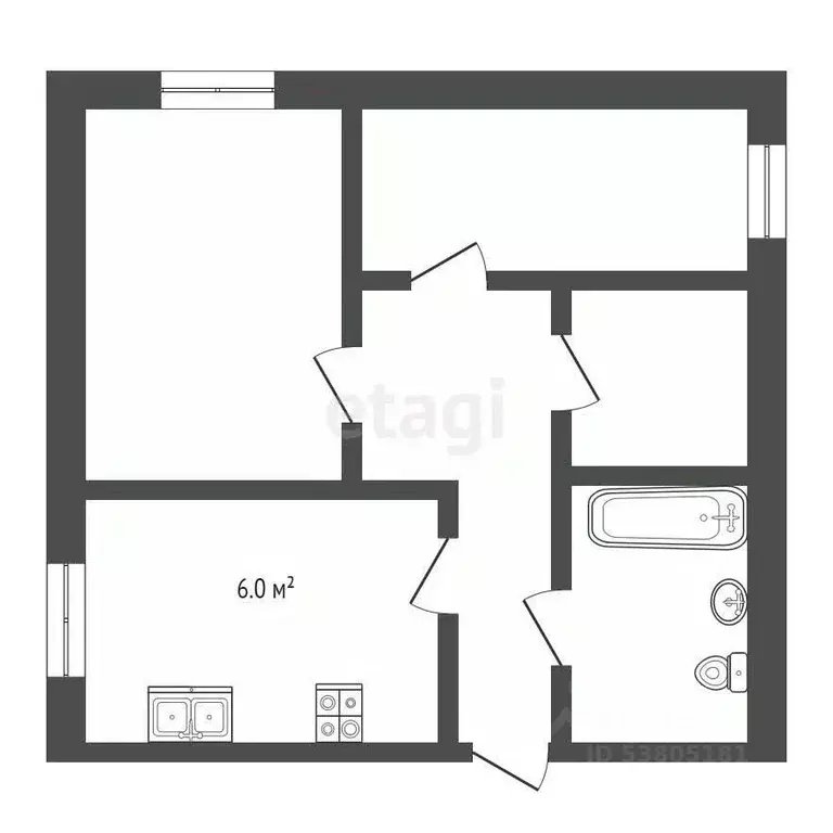 3-к кв. Ростовская область, Новочеркасск ул. Чехова, 13 (54.8 м) - Фото 1