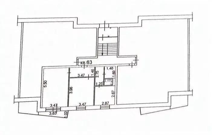 Квартира, 2 комнаты, 52.5 м - Фото 2