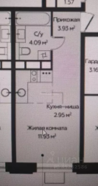 Студия Московская область, Одинцово ул. Маршала Василия Казакова, 3 ... - Фото 2