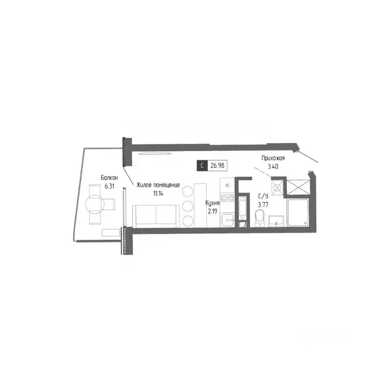 1-к кв. Крым, Алушта Профессорский Уголок мкр, Крымская Резиденция ... - Фото 1