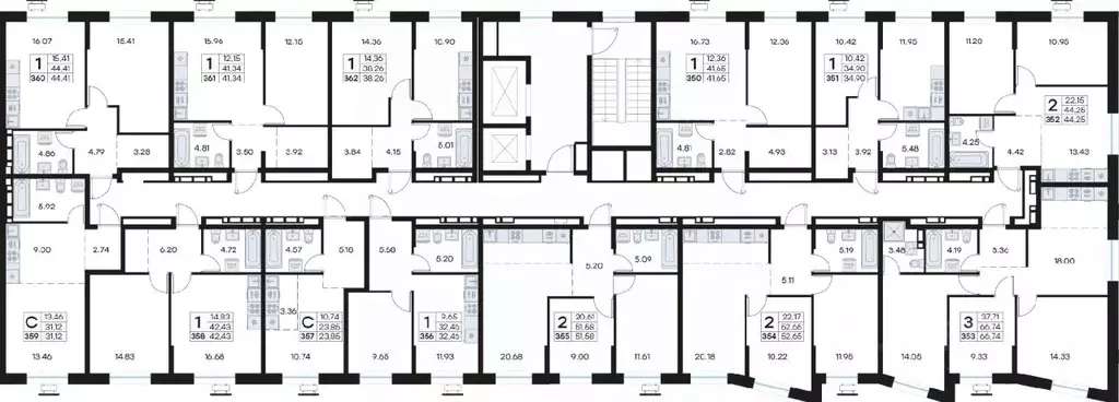 1-к кв. Приморский край, Владивосток Клуб 25 жилой комплекс, 1 (32.46 ... - Фото 2