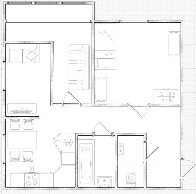 2-к кв. Московская область, Пушкинский городской округ, пос. Лесные ... - Фото 2
