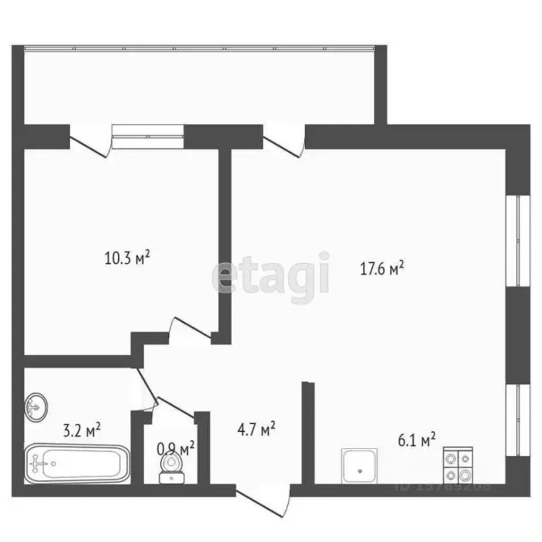 2-к кв. Коми, Сыктывкар ул. Морозова, 154/1 (46.8 м) - Фото 1