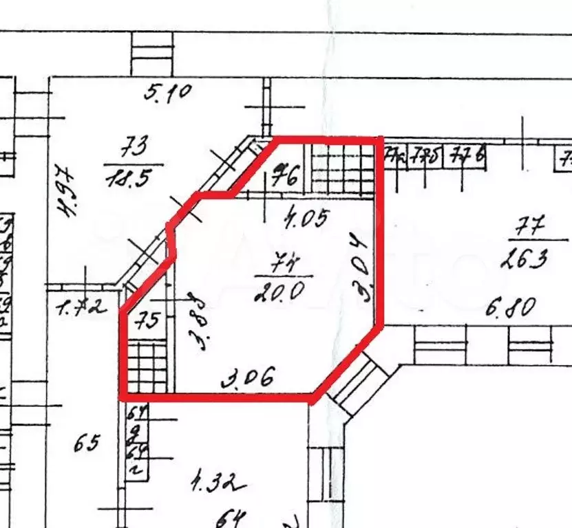 Офис из трёх кабинетов, 53 м - Фото 0