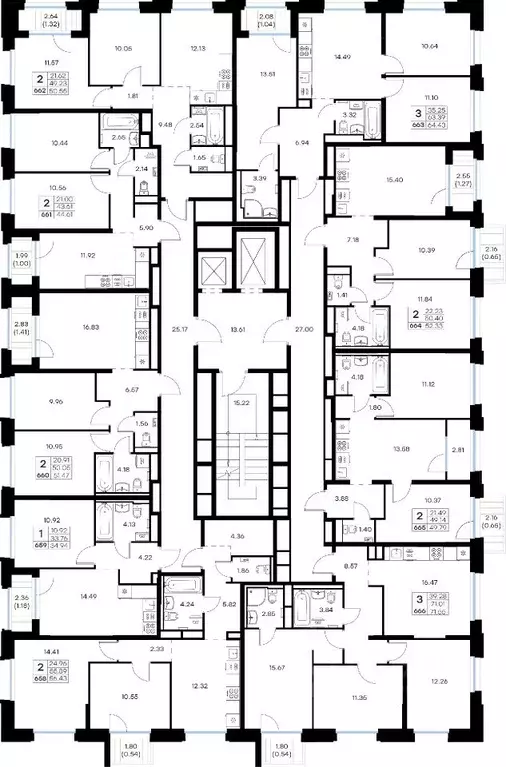 2-к кв. Мурманская область, Мурманск Долина Уюта тер.,  (52.33 м) - Фото 2