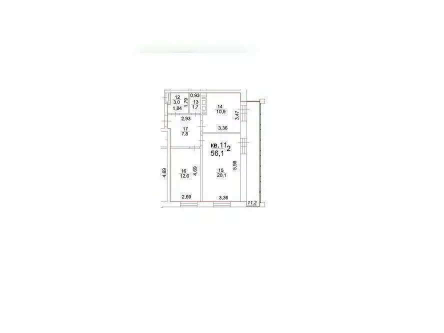 2-к кв. Томская область, Томск тракт Московский, 107 (56.1 м) - Фото 1