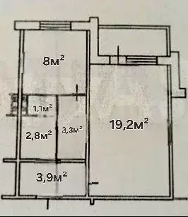 1-к. квартира, 38,3 м, 4/10 эт. - Фото 0