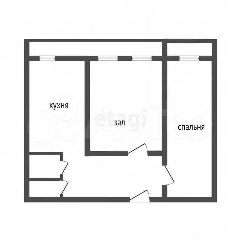 2-к. квартира, 52,1 м, 5/9 эт. - Фото 0