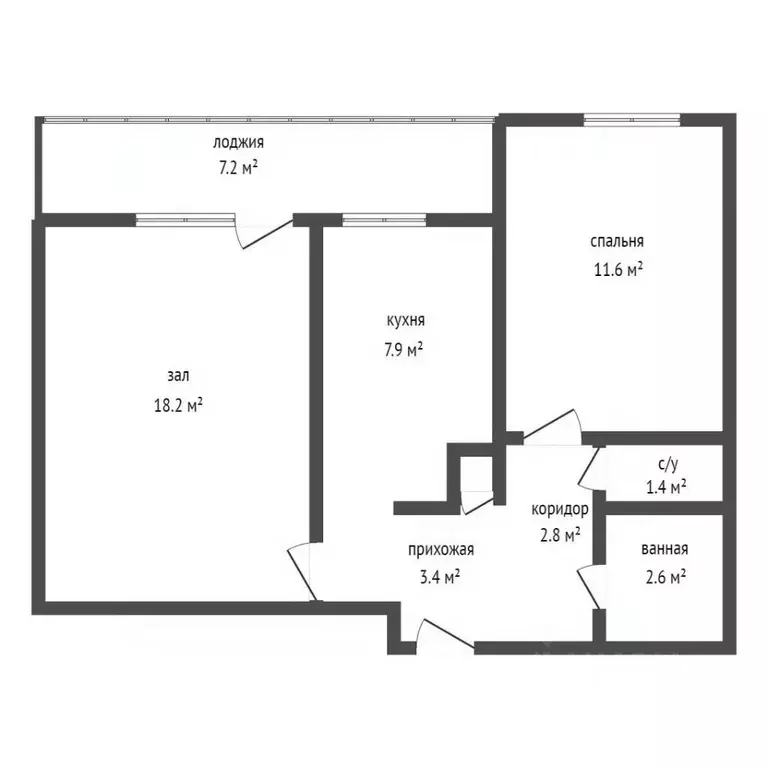 2-к кв. Воронежская область, Воронеж ул. Чапаева, 120 (50.7 м) - Фото 2