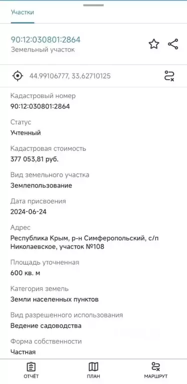 Участок в Крым, Симферопольский район, Николаевское с/пос  (6.0 сот.) - Фото 1