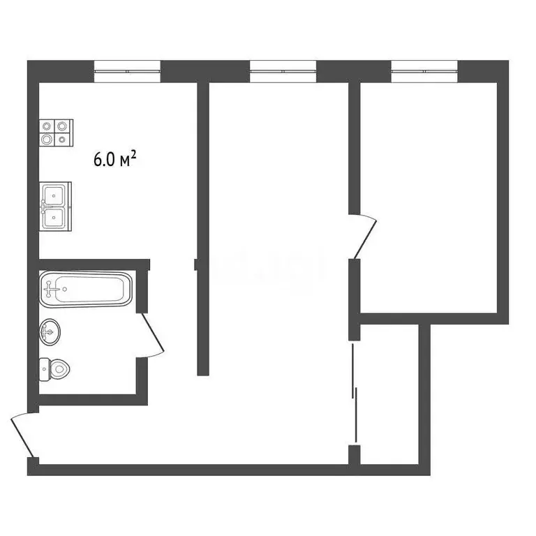 2-комнатная квартира: Муром, улица Щербакова, 25 (36.9 м) - Фото 2