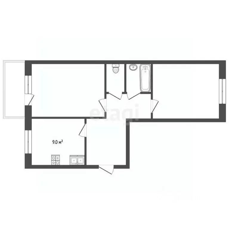 2-к кв. Владимирская область, Муром Советская ул., 35 (52.3 м) - Фото 1