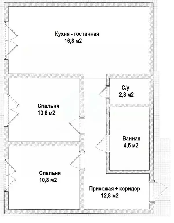 3-к кв. Новосибирская область, Новосибирск ул. Владимира Заровного, 38 ... - Фото 1