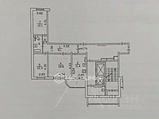 3-к кв. Московская область, Реутов Носовихинское ш., 23 (74.0 м) - Фото 2