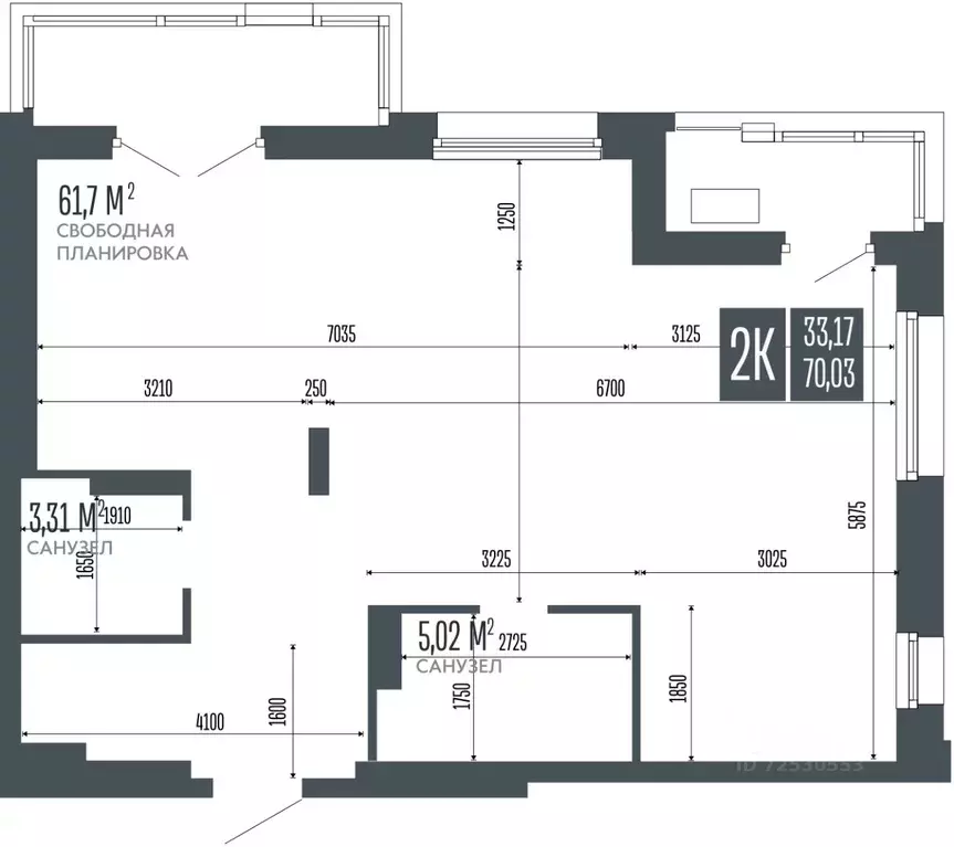 2-к кв. Алтайский край, Барнаул Опера Резиденс жилой комплекс, БС3 ... - Фото 1